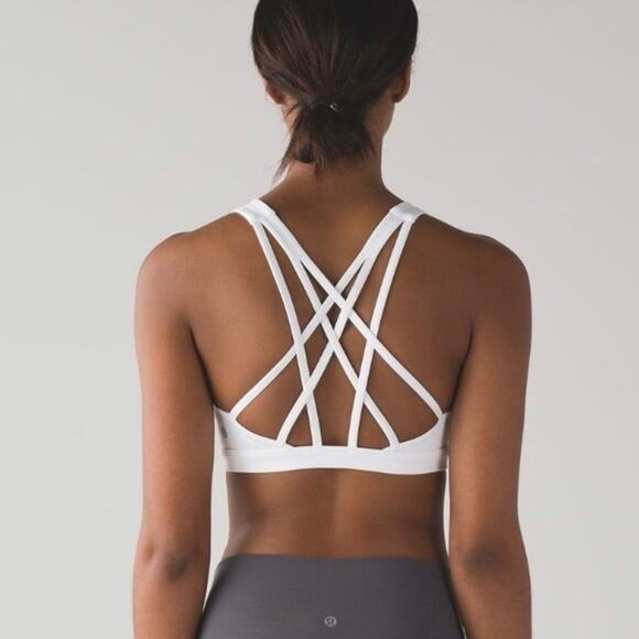 Lululemon Free to Be Serena Bra – White – Size 10 - Picture 1 of 6